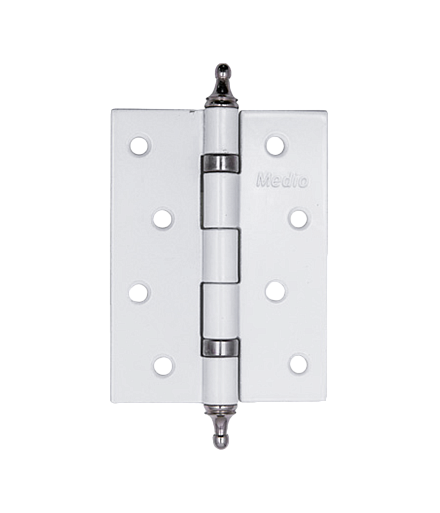 Петля Medio 4*3*2,5 4BB CHP ф/г WP/СP белый/хром с короной